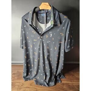 William Murray Golf Polo L Shirt Mens Large Black Titos Vodka Recipe For Success